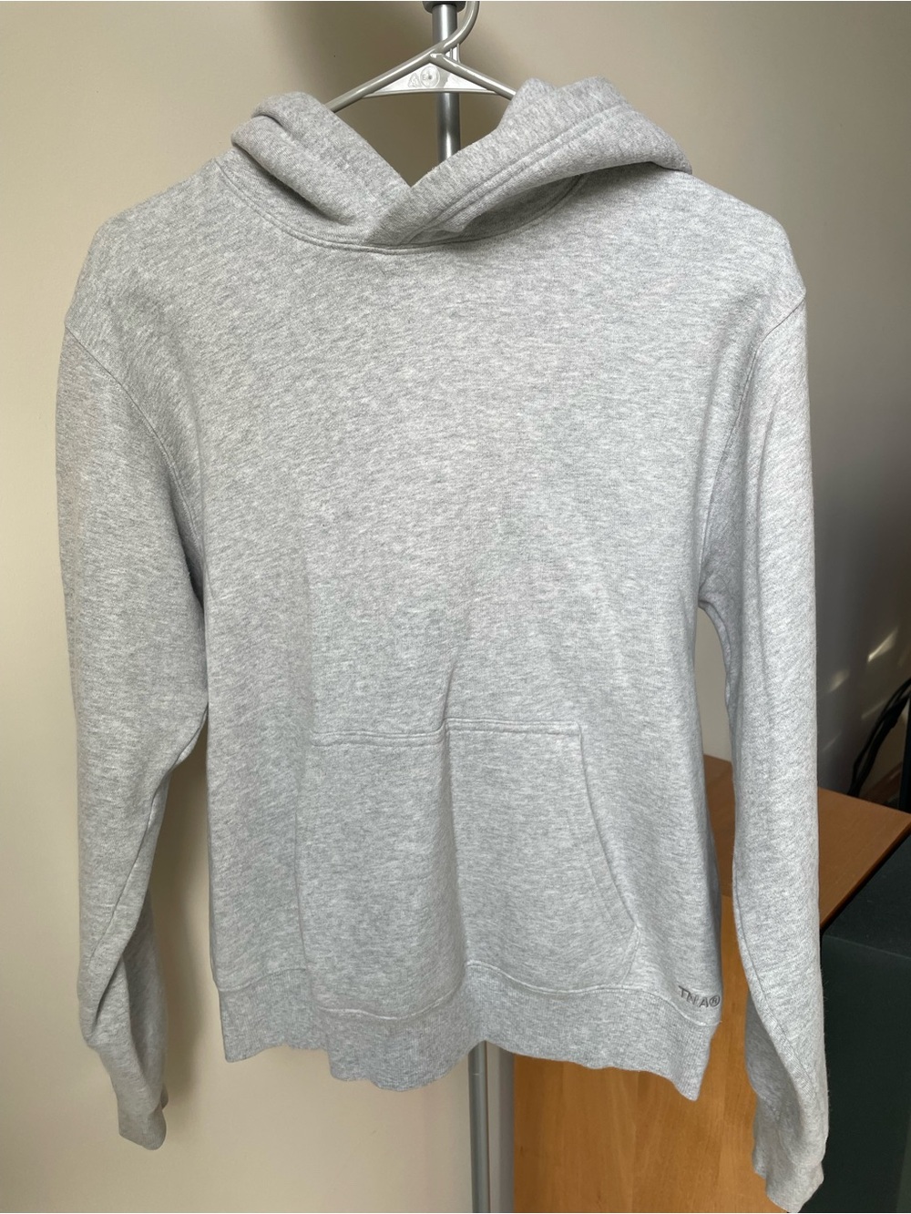 Women Aritzia TNA Sweatfleece Gray Hoodie Pullover